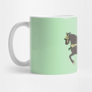 Moroccan Horse with His Saddle - Tbourida - Moroccan Equestrian Art Mug